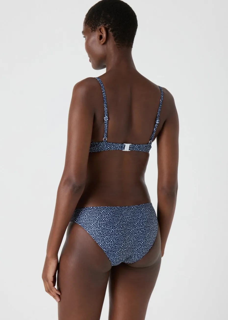 Navy Spot Bikini Bottoms