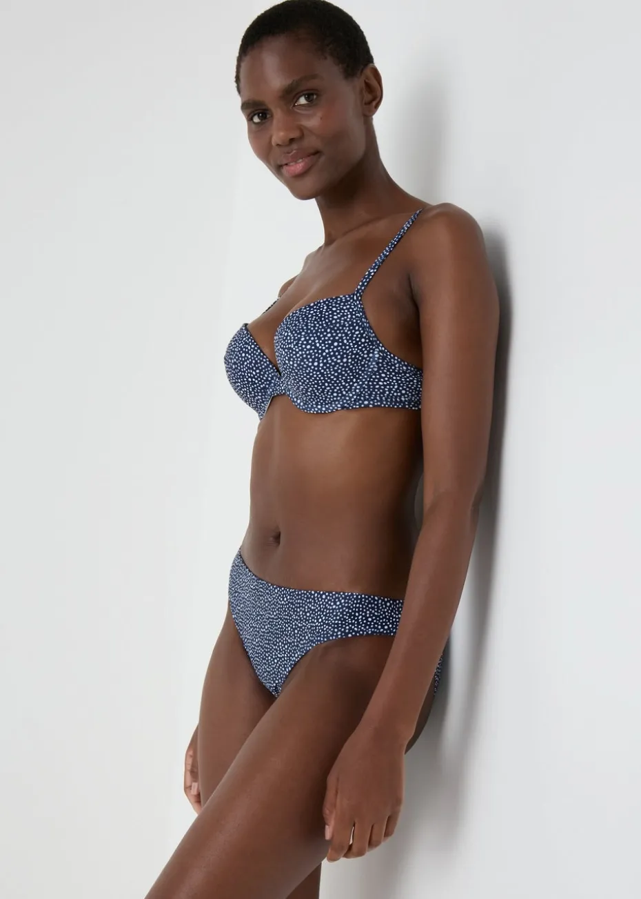 Navy Spot Bikini Bottoms
