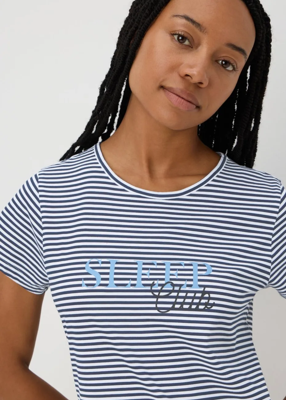 Navy Stripe Sleep Club Nightie