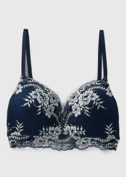 Navy Two Tone Bra