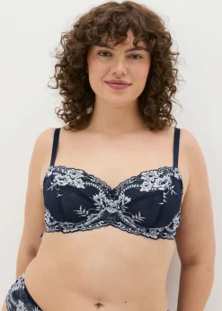 Navy Two Tone DD+ Bra