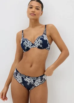 Navy Two Tone Full Bra
