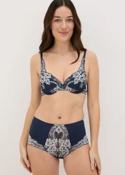 Navy Two Tone Midi Knickers