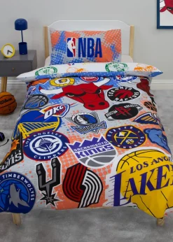 NBA Multi Colour Divide Single Polycotton Duvet Set