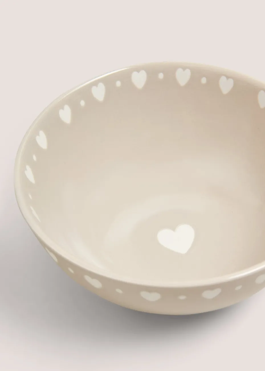Neutral Heart Bowl