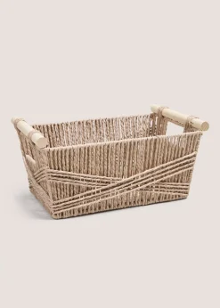 Neutral Highland Cow Basket