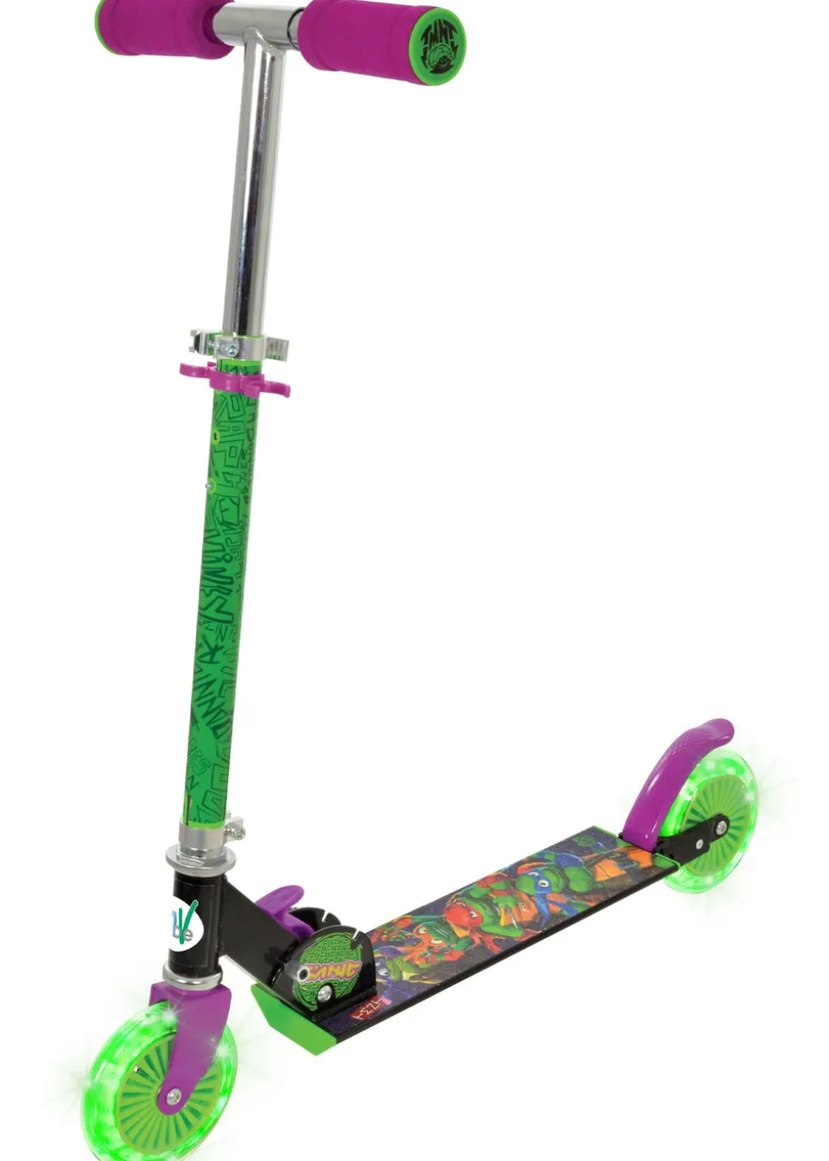 Ninja Turtles Folding Inline Scooter With Light Up Wheels