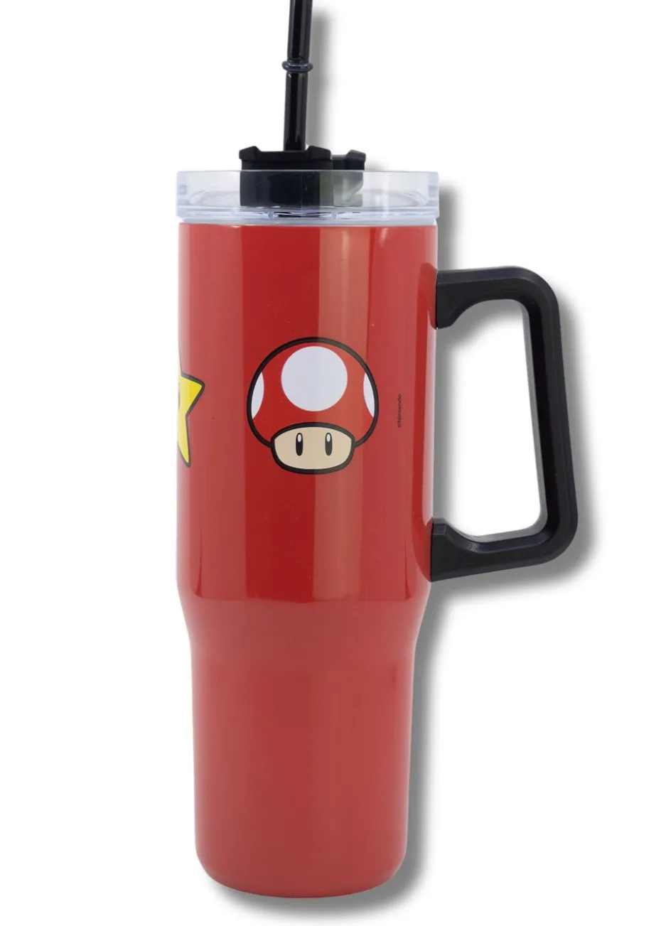 Nintendo Super Mario Red Insulated Stainless Steel Rambler Mug
