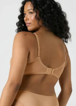 Nude DD+ Stretch Lace Bra