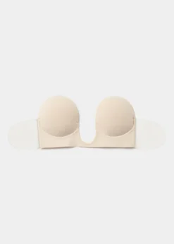 Nude U Plunge Stick On Strapless Bra