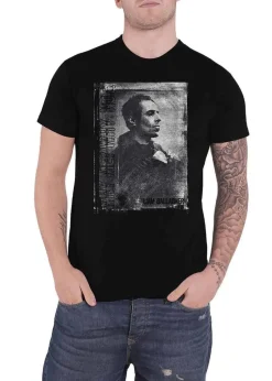 Oasis Liam Gallagher Black Monochrome Cotton T-Shirt
