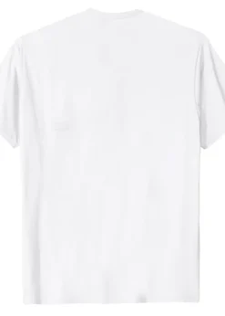 Oasis Liam Gallagher White Monochrome Cotton T-Shirt