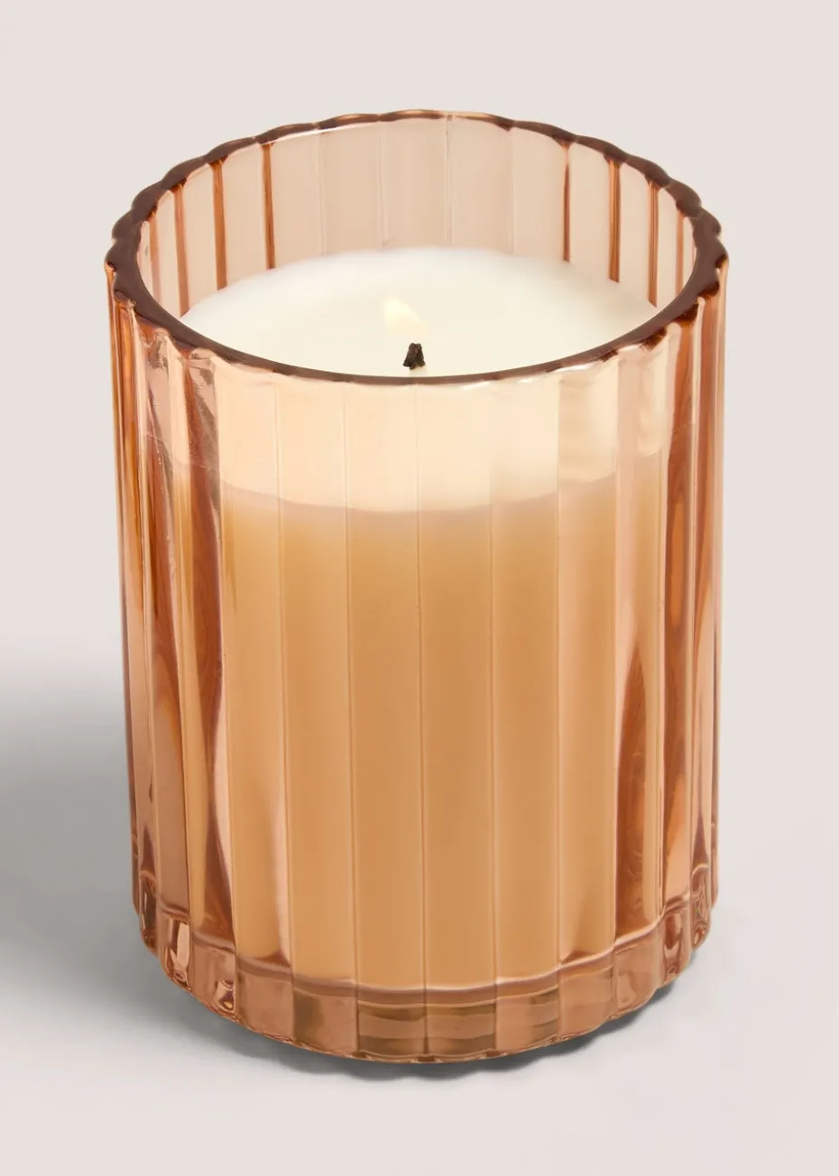 Orange Floral Meadow Cottage Candle