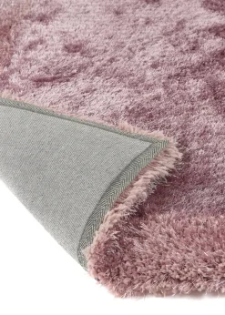 Origins Mauve Shimmer Shaggy Border Rug