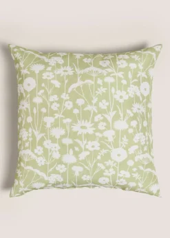 Outdoor Green Floral Cushion