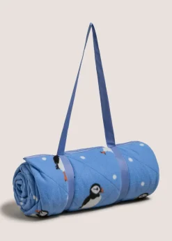 Outdoor Quilted Puffin Picnic Blanket