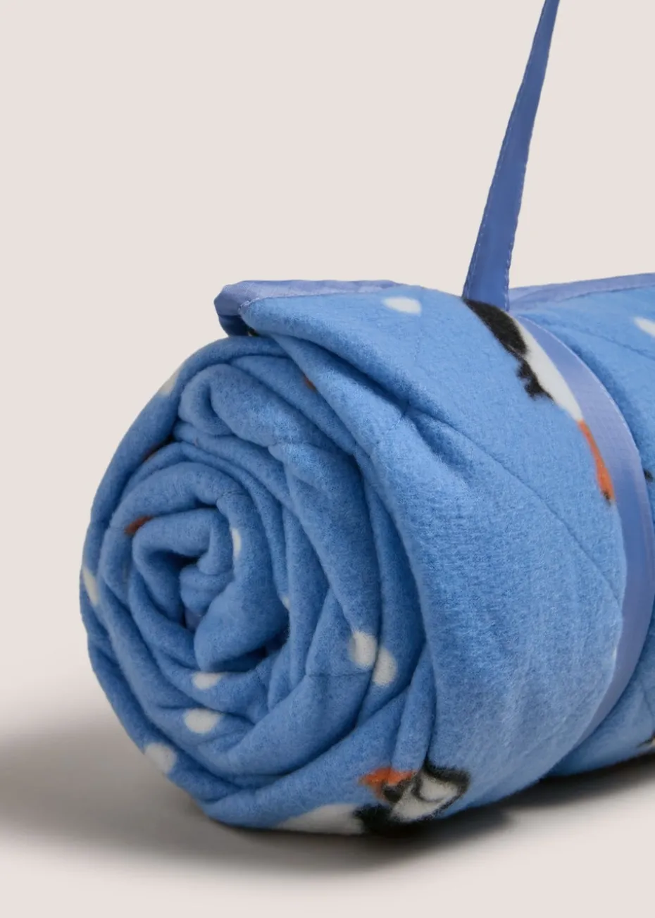 Outdoor Quilted Puffin Picnic Blanket