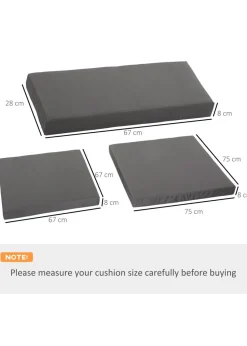 Outsunny 7 Piece Cushion Pad Set