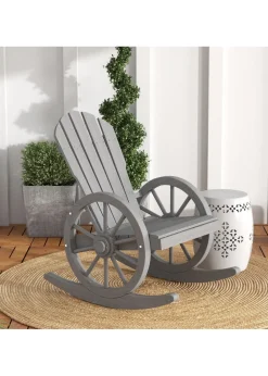 Outsunny Adirondack Rocking Chair Porch Poolside Garden Lounging