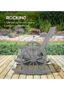 Outsunny Adirondack Rocking Chair Porch Poolside Garden Lounging
