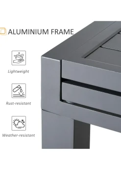 Outsunny Extendable Garden Table 10 Seater for Lawn Balcony & Backyard