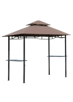 Outsunny 8ft 2 Tier BBQ Grill Gazebo (245cm x 150cm x 255cm)
