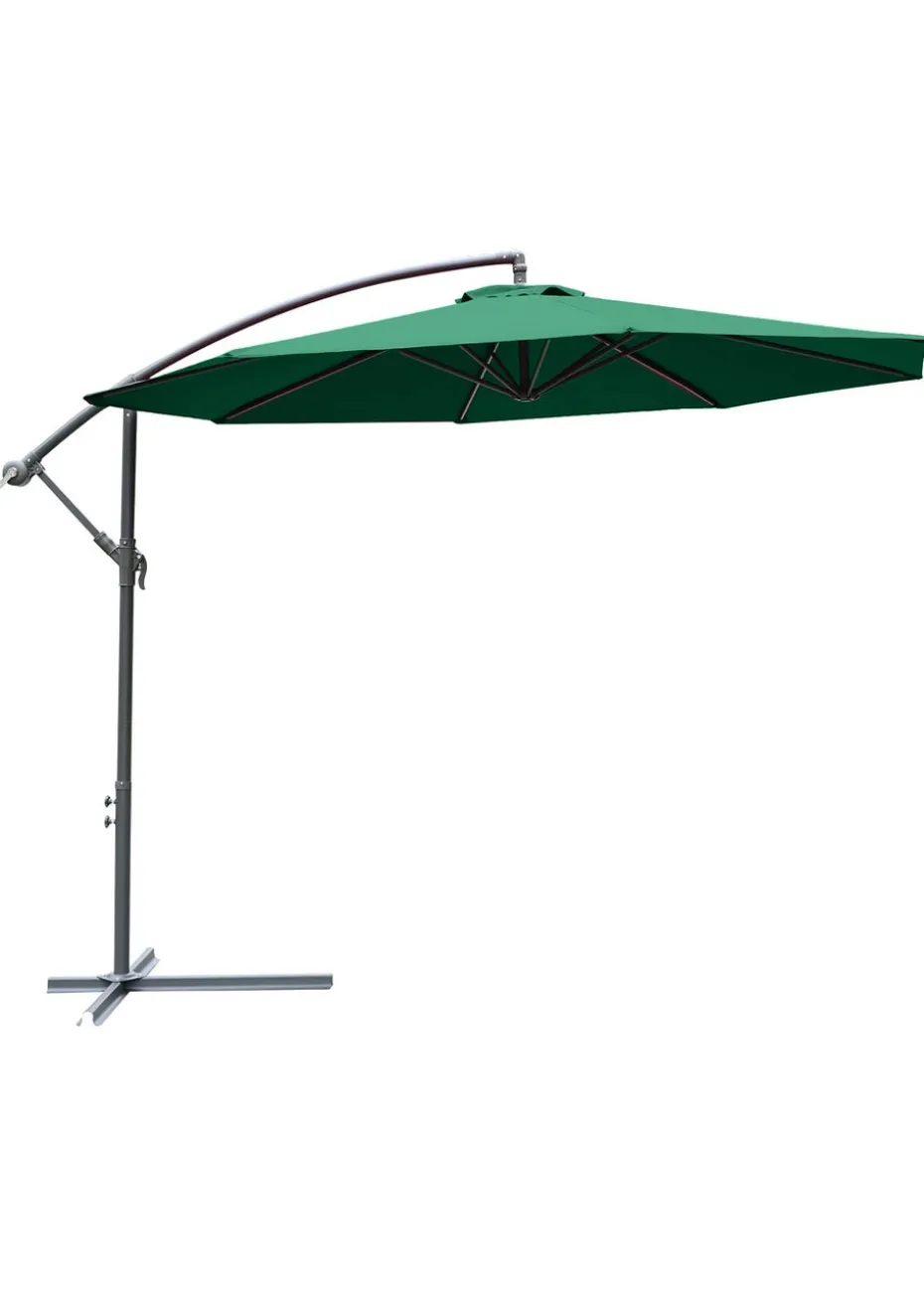 Outsunny Garden Banana Parasol Cantilever Umbrella (3m)