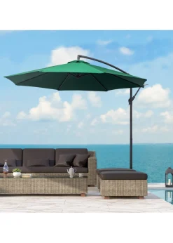 Outsunny Garden Banana Parasol Cantilever Umbrella (3m)