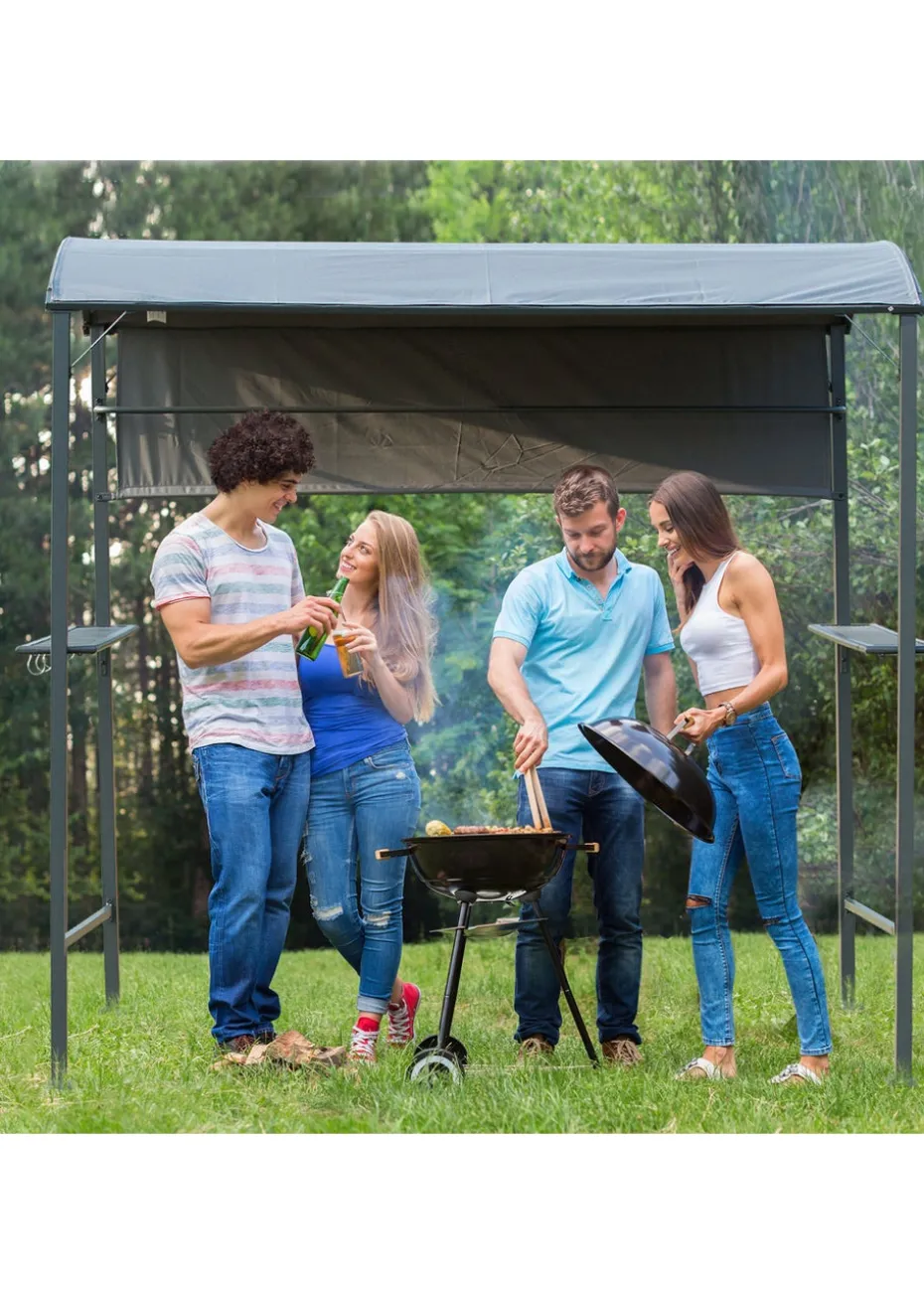 Outsunny Garden BBQ Grill Gazebo (216cm x 138cm x 218cm)