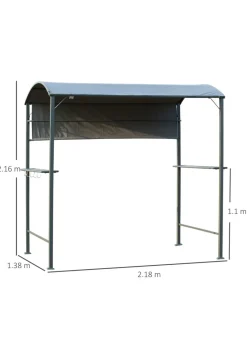 Outsunny Garden BBQ Grill Gazebo (216cm x 138cm x 218cm)