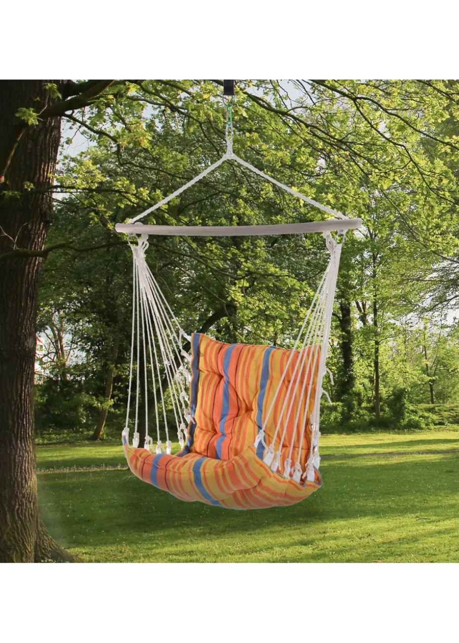 Outsunny Outdoor Hammock Swing Seat with Soft Padded Seat & Backrest