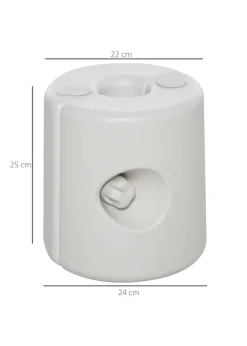 Outsunny 4pc Canopy Tent Weight Rapid Clip Gazebo Feet Fill with Water or Sand White