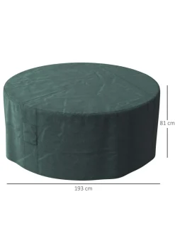 Outsunny Round Outdoor Furniture Set Cover (193cm x 80cm)