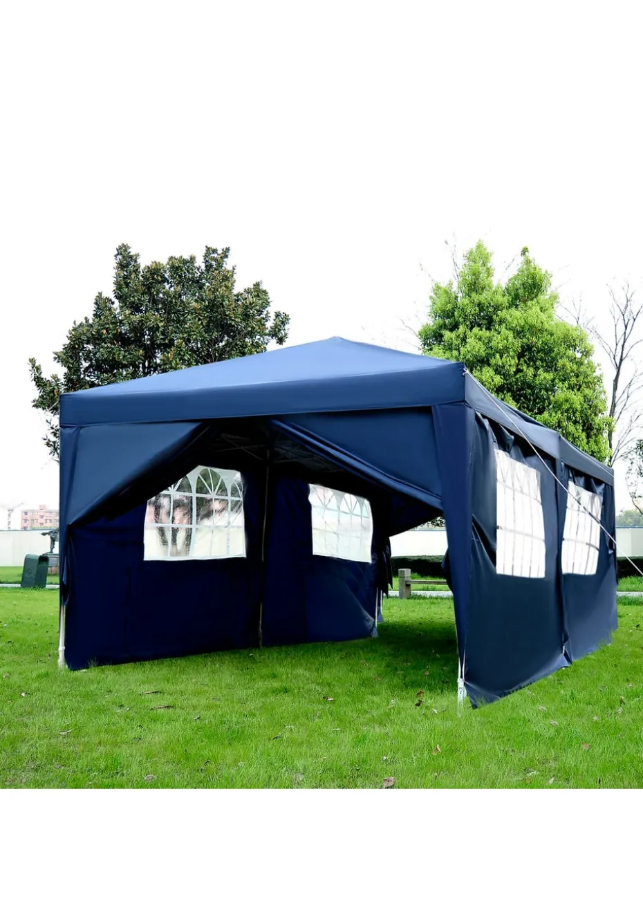 Outsunny 3x6m Garden Pop Up Gazebo Wedding Tent