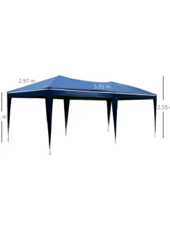 Outsunny 3x6m Garden Pop Up Gazebo Wedding Tent