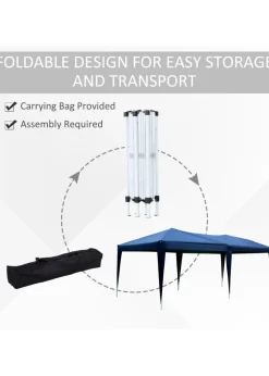 Outsunny 3x6m Garden Pop Up Gazebo Wedding Tent