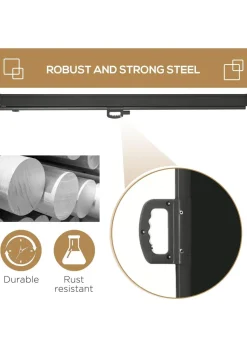 Outsunny 3x2M Retractable Side Awning Screen Fence Patio Privacy Divider