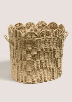 Oval Scallop Edge Basket