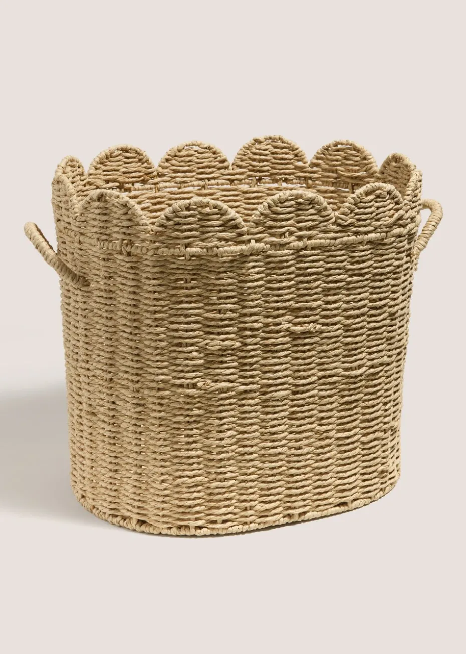 Oval Scallop Edge Basket