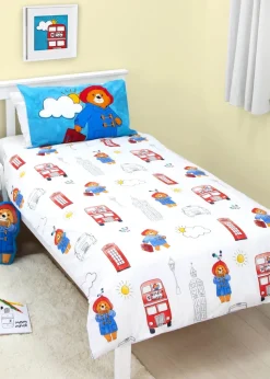 Paddington Bus Station Reversible Polycotton Duvet Set