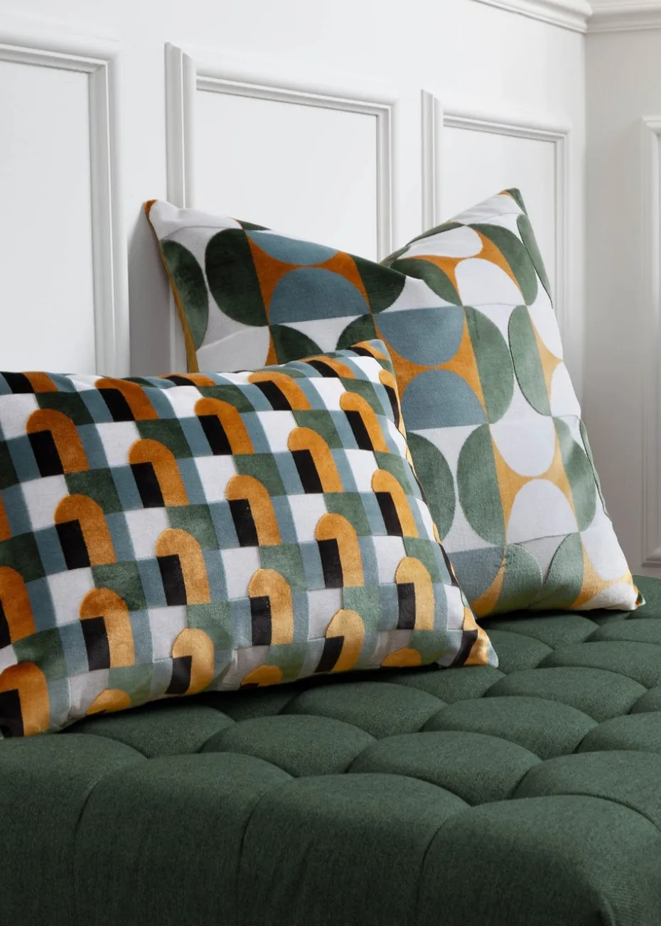 Paoletti Bardot Geometric Jacquard Filled Cushion (50 x 50 x 8cm)