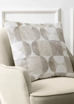 Paoletti Bardot Geometric Jacquard Filled Cushion (50 x 50 x 8cm)