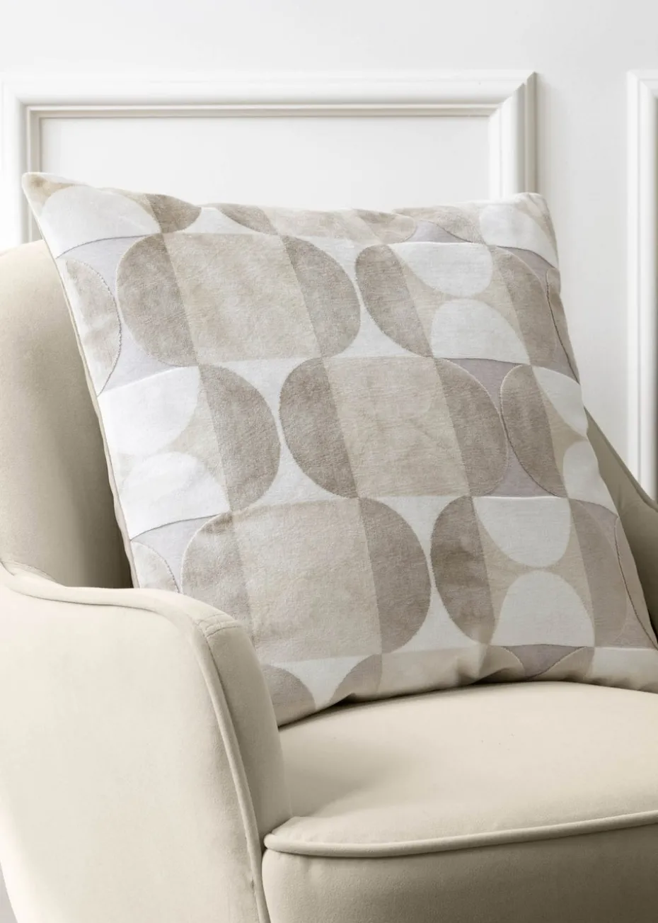 Paoletti Bardot Geometric Jacquard Filled Cushion (50 x 50 x 8cm)