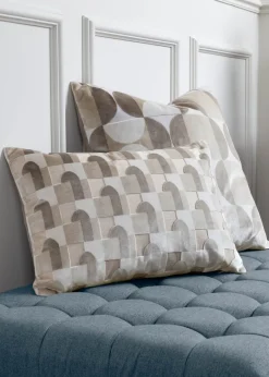 Paoletti Bardot Geometric Jacquard Filled Cushion (50 x 50 x 8cm)