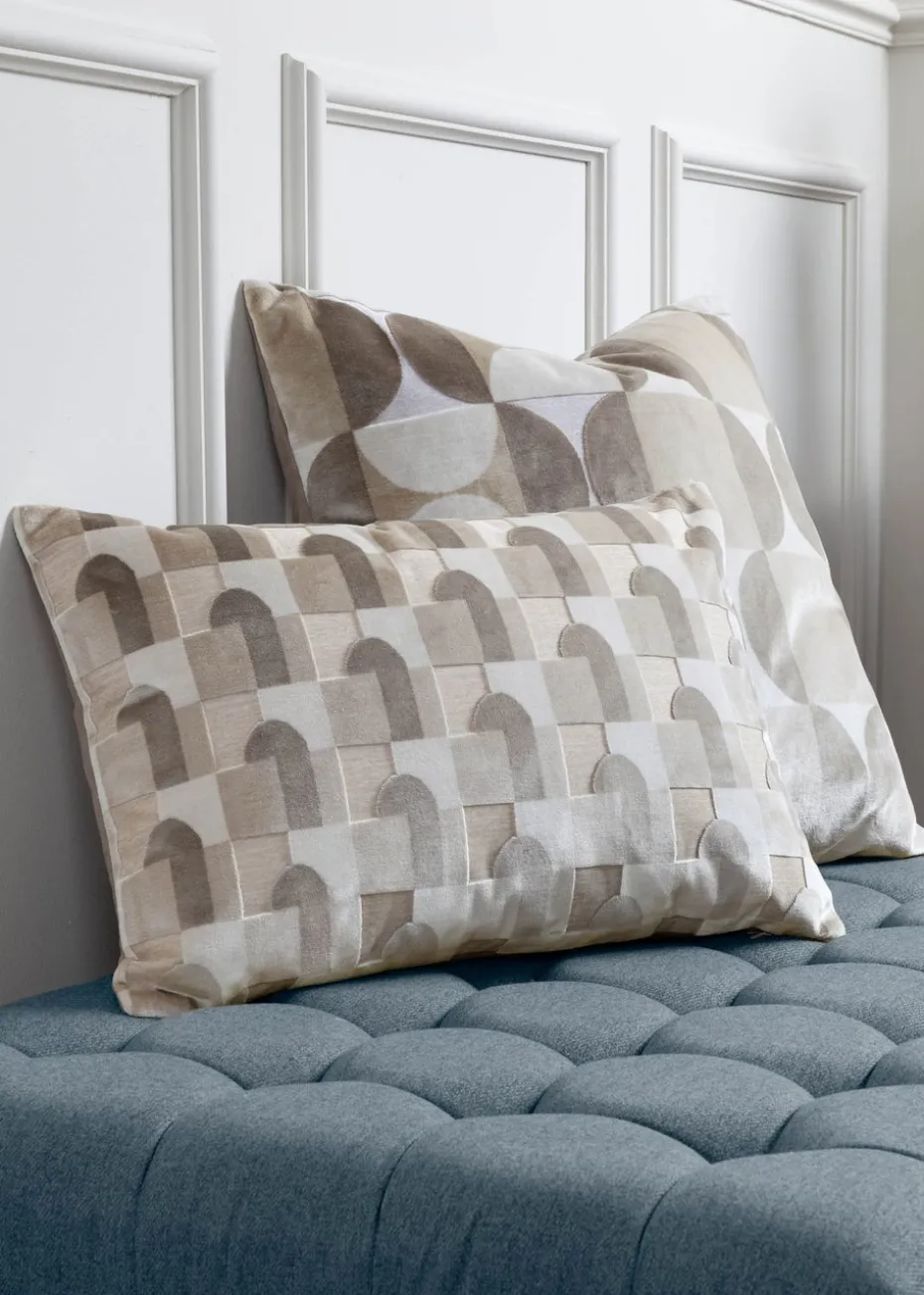 Paoletti Bardot Geometric Jacquard Filled Cushion (50 x 50 x 8cm)