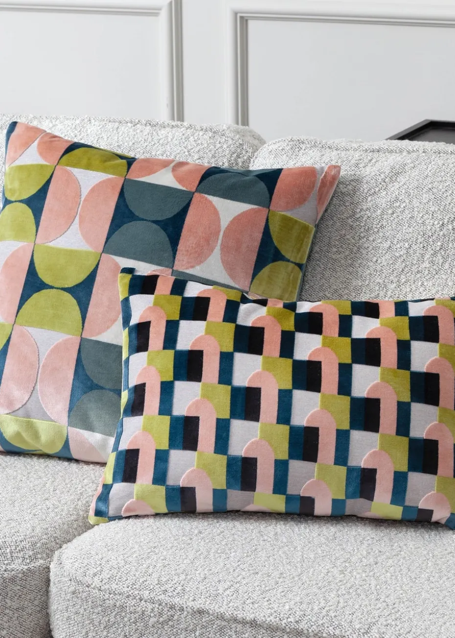 Paoletti Bardot Geometric Jacquard Filled Cushion (50 x 50 x 8cm)