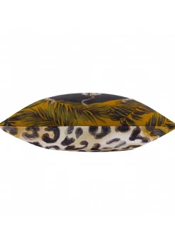 Paoletti Black/Gold Leopardis Trio Printed Outdoor Outdoor Cushion