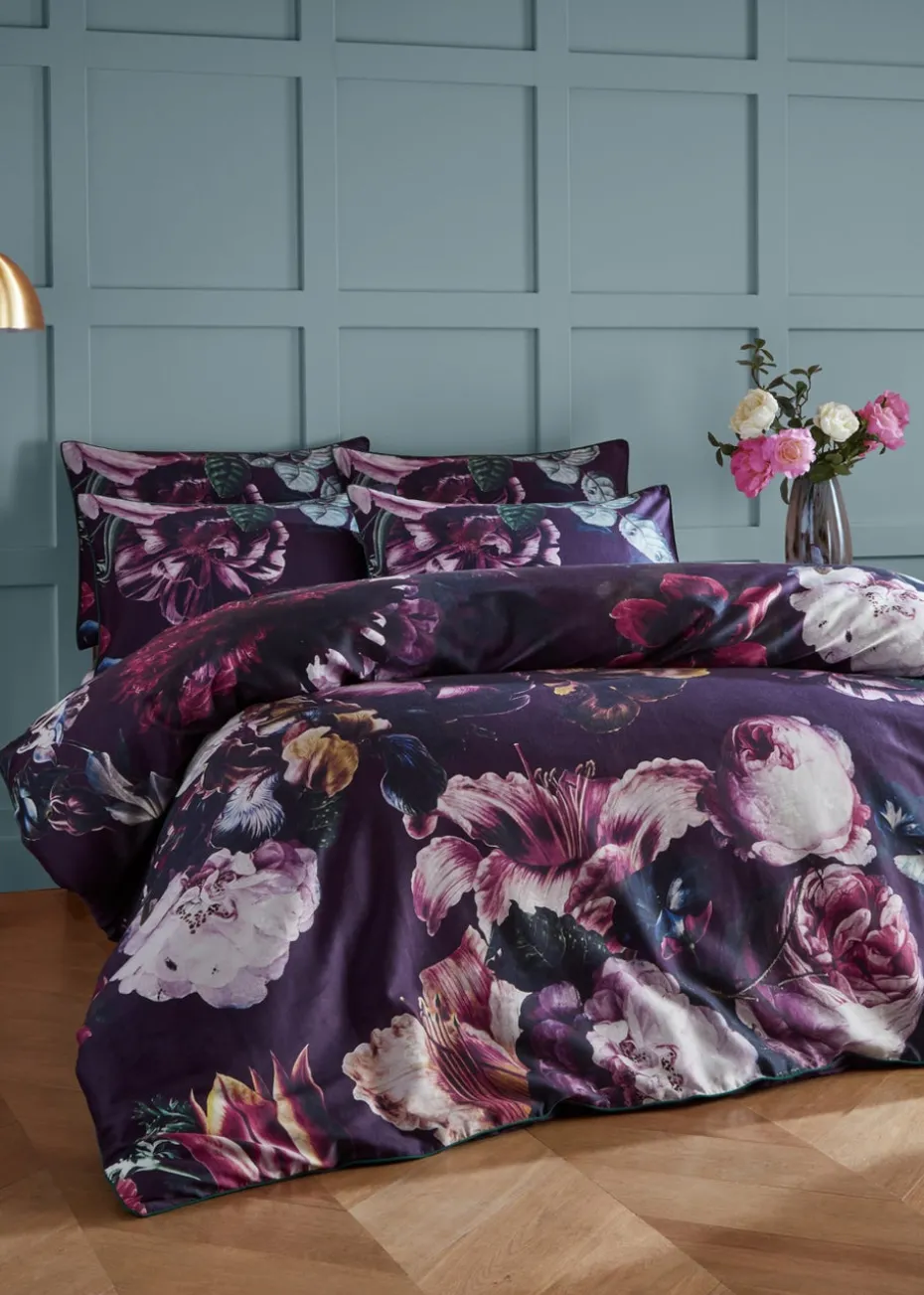 Paoletti Cordelia Floral 100% Cotton Duvet Cover Set