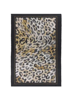 Paoletti Leopardis Leopard Printed Indoor/Outdoor Rug