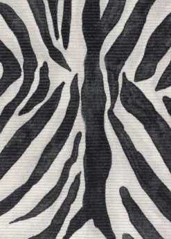 Paoletti Leopardis Zebra Printed Indoor/Outdoor Rug